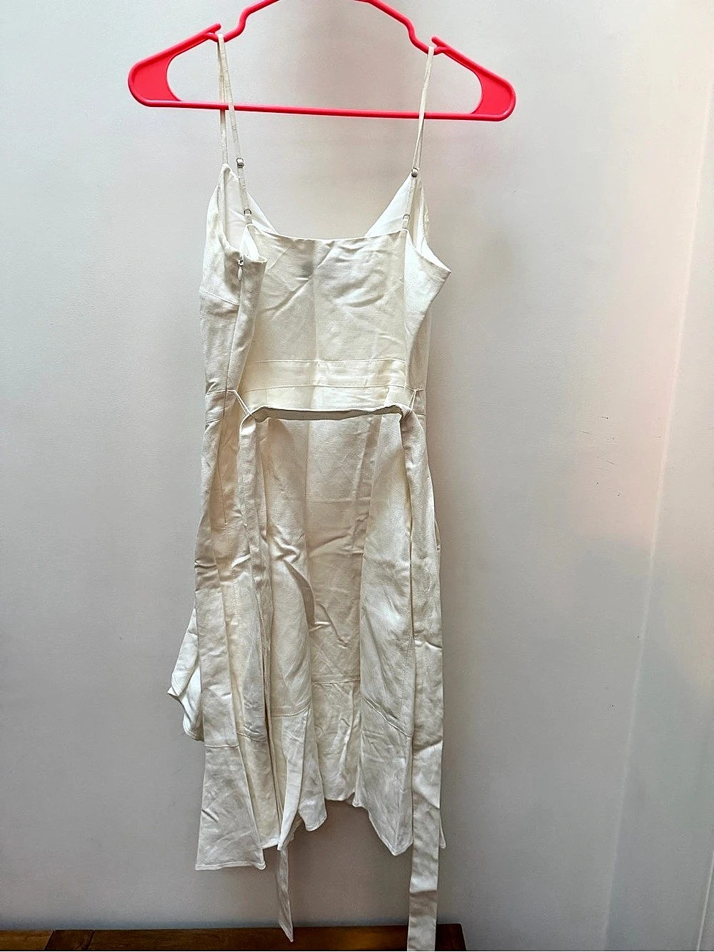 Banana Republic White Linen Midi Slip Dress Petite 0